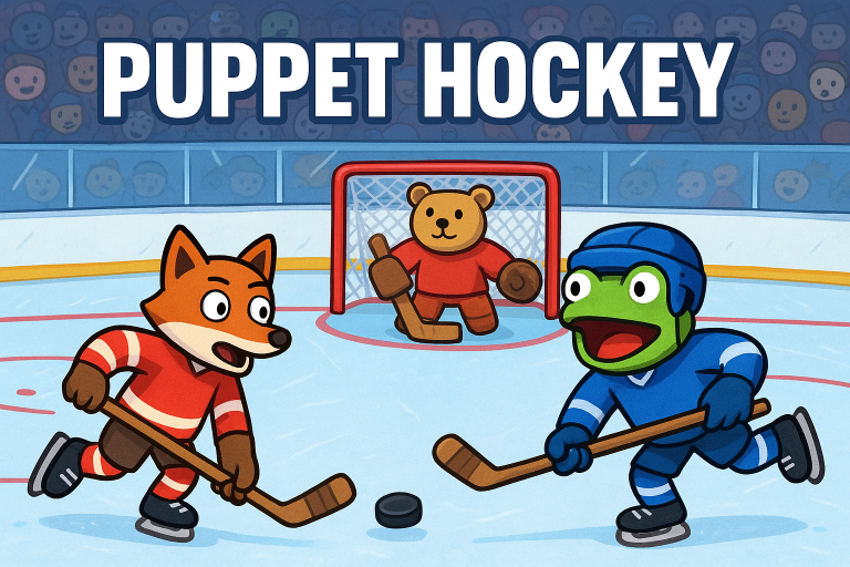 Puppet Hockey Epic Comedy Battles on Ice Arena – Family Fun
