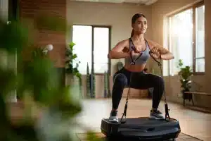 AXV Vibration Plate Fitness Platform Exercise Machine Vibrating Shaking Full Body Shaker Workout Vibrate Stand Shake Board Sport for Weight Loss Fat Burner for Gym Home Office