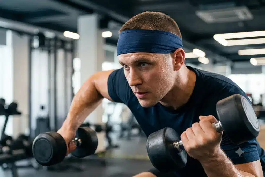 Sports Headbands for Men (5 Pack) | Moisture Wicking